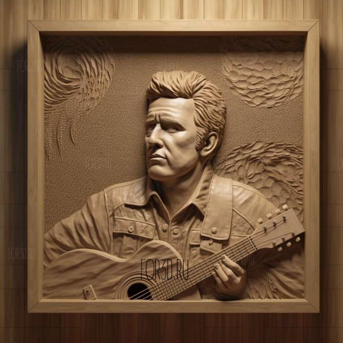 Vince Gill 1 stl model for CNC